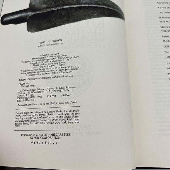 1983 The High Kings Arthur's Celtic Ancestors Joy Chant Illustrated George Sharp - Picture 4 of 11